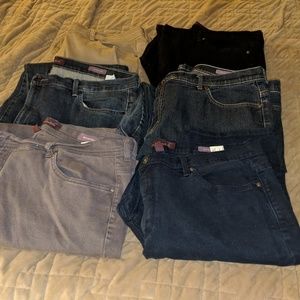 6 pairs Women Plus Size Gloria Vanderbilt jean 20W
